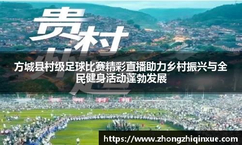 方城县村级足球比赛精彩直播助力乡村振兴与全民健身活动蓬勃发展