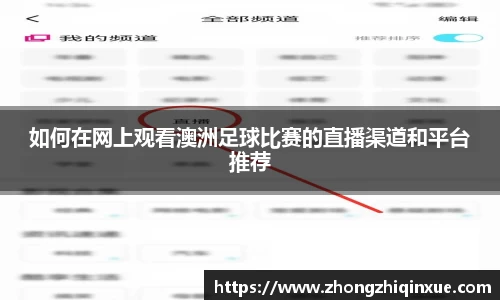 如何在网上观看澳洲足球比赛的直播渠道和平台推荐