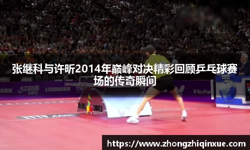 张继科与许昕2014年巅峰对决精彩回顾乒乓球赛场的传奇瞬间